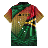 Personalised Long Live Vanuatu Independence Day Family Matching Tank Maxi Dress and Hawaiian Shirt 46th Anniversary Woven Pattern LT14 - Polynesian Pride
