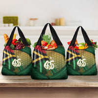 Long Live Vanuatu Independence Day Grocery Bag 46th Anniversary Woven Pattern LT14 3-pack One Size Reggae - Polynesian Pride