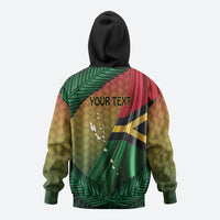 Personalised Long Live Vanuatu Independence Day Hoodie 46th Anniversary Woven Pattern LT14 - Polynesian Pride