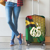 Long Live Vanuatu Independence Day Luggage Cover 46th Anniversary Woven Pattern LT14 - Polynesian Pride
