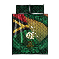 Long Live Vanuatu Independence Day Quilt Bed Set 46th Anniversary Woven Pattern LT14 - Polynesian Pride
