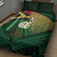 Long Live Vanuatu Independence Day Quilt Bed Set 46th Anniversary Woven Pattern LT14 - Polynesian Pride