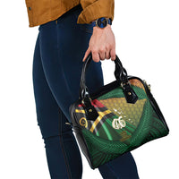Long Live Vanuatu Independence Day Shoulder Handbag 46th Anniversary Woven Pattern LT14 - Polynesian Pride
