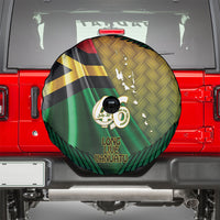 Long Live Vanuatu Independence Day Spare Tire Cover 46th Anniversary Woven Pattern LT14 - Polynesian Pride