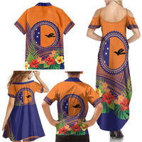 PNG New Ireland Province Family Matching Summer Maxi Dress and Hawaiian Shirt Niu Ailan Necklace Polynesian Tattoo - Polynesian Pride