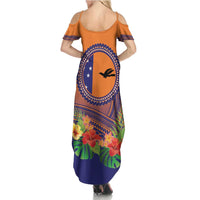 PNG New Ireland Province Family Matching Summer Maxi Dress and Hawaiian Shirt Niu Ailan Necklace Polynesian Tattoo - Polynesian Pride