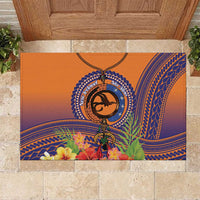 PNG New Ireland Province Rubber Doormat Niu Ailan Necklace Polynesian Tattoo - Polynesian Pride