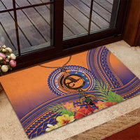 PNG New Ireland Province Rubber Doormat Niu Ailan Necklace Polynesian Tattoo - Polynesian Pride