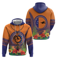 PNG New Ireland Province Zip Hoodie Niu Ailan Necklace Polynesian Tattoo LT14 - Polynesian Pride