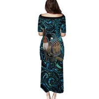 New Zealand Tui Bird Taiaha Puletasi Maori Weapon Paua Shell Mix Silver Fern LT14 - Polynesian Pride