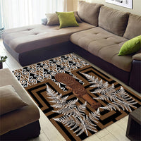 Wahaika New Zealand Area Rug Maori Weapon Kowhaiwhai Fern Poutama Motifs