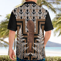 Wahaika New Zealand Hawaiian Shirt Maori Weapon Kowhaiwhai Fern Poutama Motifs LT14 - Polynesian Pride
