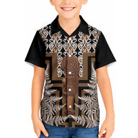 Wahaika New Zealand Hawaiian Shirt Maori Weapon Kowhaiwhai Fern Poutama Motifs LT14 - Polynesian Pride