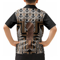 Wahaika New Zealand Hawaiian Shirt Maori Weapon Kowhaiwhai Fern Poutama Motifs LT14 - Polynesian Pride