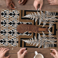 Wahaika New Zealand Puzzle Maori Weapon Kowhaiwhai Fern Poutama Motifs