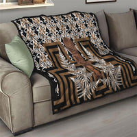 Wahaika New Zealand Quilt Maori Weapon Kowhaiwhai Fern Poutama Motifs
