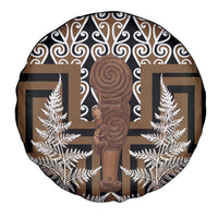 Wahaika New Zealand Spare Tire Cover Maori Weapon Kowhaiwhai Fern Poutama Motifs