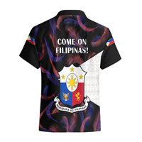 Philippines Football Hawaiian Shirt 2023 World Cup Go Filipinas Feather Black Version LT14 - Polynesian Pride