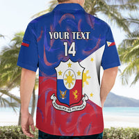 Custom Philippines Football Hawaiian Shirt 2023 World Cup Go Filipinas Feather Flag Version LT14 - Polynesian Pride