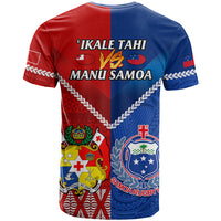Samoa And Tonga Rugby T Shirt 2023 World Cup Manu Samoa With Ikale Tahi LT14 - Polynesian Pride