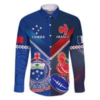 custom-samoa-and-france-rugby-family-matching-short-sleeve-bodycon-dress-and-hawaiian-shirt-2023-world-cup-manu-samoa-with-les-bleus