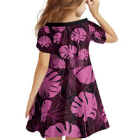 Pink Hawaii Kukui Nut Lei Family Matching Mermaid Dress and Hawaiian Shirt Hawaiian Pattern Monstera Tropical Vibes - Polynesian Pride