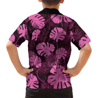 Pink Hawaii Kukui Nut Lei Family Matching Summer Maxi Dress and Hawaiian Shirt Hawaiian Pattern Monstera Tropical Vibes LT14 - Polynesian Pride