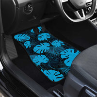 Blue Hawaii Kukui Nut Lei Car Mats Hawaiian Pattern Monstera Tropical Vibes - Polynesian Pride