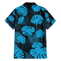 Blue Hawaii Kukui Nut Lei Family Matching Off Shoulder Maxi Dress and Hawaiian Shirt Hawaiian Pattern Monstera Tropical Vibes - Polynesian Pride