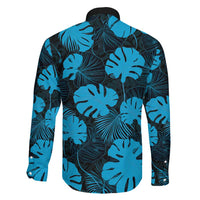 Blue Hawaii Kukui Nut Lei Family Matching Off Shoulder Maxi Dress and Hawaiian Shirt Hawaiian Pattern Monstera Tropical Vibes LT14 - Polynesian Pride