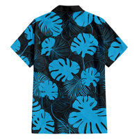 Blue Hawaii Kukui Nut Lei Family Matching Off Shoulder Short Dress and Hawaiian Shirt Hawaiian Pattern Monstera Tropical Vibes LT14 - Polynesian Pride