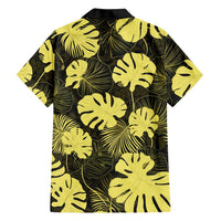 Yellow Hawaii Kukui Nut Lei Hawaiian Shirt Hawaiian Pattern Monstera Tropical Vibes - Polynesian Pride