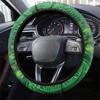 Hawaii Saint Patrick's Day Steering Wheel Cover Funny Leprechaun With Pot Of Gold - Polynesian Tattoo