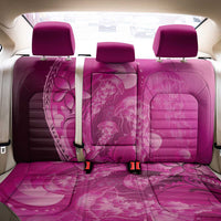 Pink Gradient Polynesia Jellyfish Back Car Seat Cover Plumeria Polynesian Tattoo Glowing Vibes