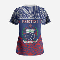 Personalised Samoa Independence Day Scrub Top 64th Anniversary Toa O Samoa