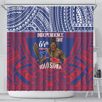 Samoa Independence Day Shower Curtain 64th Anniversary Toa O Samoa