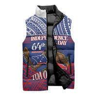 Personalised Samoa Independence Day Sleeveless Puffer Jacket 64th Anniversary Toa O Samoa