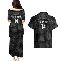 Custom New Zealand Silver Fern Football Couples Matching Puletasi and Hawaiian Shirt Summer 2024 Olympic Go Aotearoa LT14 - Polynesian Pride