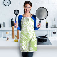 Polynesian Tiare Flower Sage Green Pastel Apron LT14 - Polynesian Pride