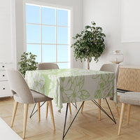 Polynesian Tiare Flower Sage Green Pastel Tablecloth LT14 - Polynesian Pride
