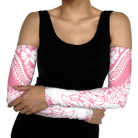 Polynesian Tiare Flower Pink Pastel Vibes Arm Sleeves LT14 - Polynesian Pride