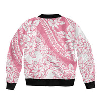 Polynesian Tiare Flower Pink Pastel Vibes Bomber Jacket LT14 - Polynesian Pride