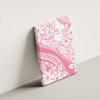 Polynesian Tiare Flower Pink Pastel Vibes Canvas Wall Art LT14 - Polynesian Pride