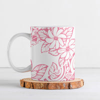 Polynesian Tiare Flower Pink Pastel Vibes Ceramic Mug LT14 Pink - Polynesian Pride