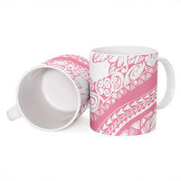 Polynesian Tiare Flower Pink Pastel Vibes Ceramic Mug LT14 - Polynesian Pride