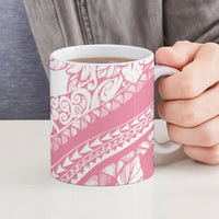 Polynesian Tiare Flower Pink Pastel Vibes Ceramic Mug LT14 - Polynesian Pride