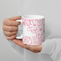 Polynesian Tiare Flower Pink Pastel Vibes Ceramic Mug LT14 - Polynesian Pride