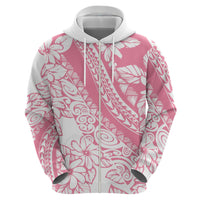 Polynesian Tiare Flower Pink Pastel Vibes Hoodie