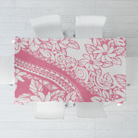 Polynesian Tiare Flower Pink Pastel Vibes Tablecloth LT14 Pink - Polynesian Pride
