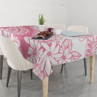 Polynesian Tiare Flower Pink Pastel Vibes Tablecloth LT14 - Polynesian Pride